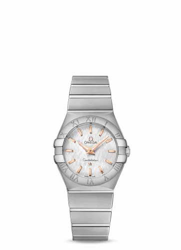 Omega Constellation Quartz 27 Polished Stainless Steel / Silver Silk 123.10.27.60.02.004 (12310276002004)